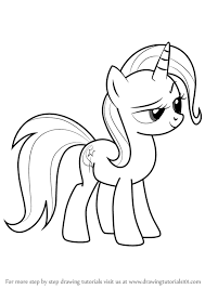 My little pony coloring book: Learn How To Draw Trixie From My Little Pony Friendship Is Magic My Little Pony Friendship Is Magic Step By Step Drawing Tutorials