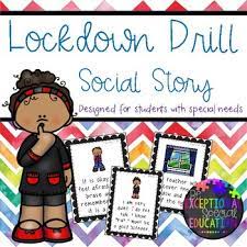 Report this resource to tpt. Lockdown Drill Social Story By Be Exceptional Special Education