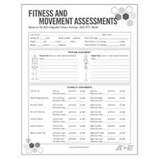 Fitness Movement Assessment Form Personal Training Business Ace Fitness Workout Plan