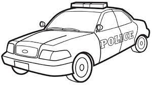 Voiture de police à dessiner : Coloriage Voiture De Police Dessin Gratuit A Imprimer