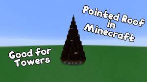 This is a tutorial about those pointy roofs that are usually on towers. Minecraft How To Build A Pointed Roof Youtube