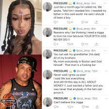 After quitting her job, leray began posting music to soundcloud, releasing her breakout single huddy and her debut mixtape everythingcoz in 2018. No Jumper On Twitter Coileray Addresses Her Father Benzino After He Called Her Out For Her Comments On Parenting