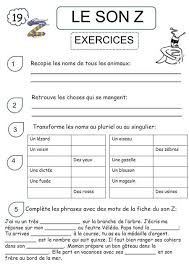19 Le Son Z Exercices 1 Recopie Les Noms De Tous Les Animaux 2 Retrouve Les Tout Les Animaux Exercice Les Choses