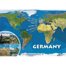 Map of germany, satellite view. Viewcards Maps Germany Map Viewcard Fotoverlag Huber