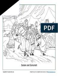 Free the destruction of sodom and gomorrah under the rain of fire and brimstone caused by divine wrath coloring and printable page. Sodom And Gomorrah Coloring Page Pdf Government Information Common Law