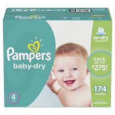 Pampers Baby Dry Diapers Size 2 216 Ct Bjs Wholesale Club