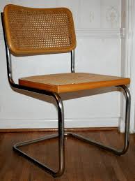 Vintage Mid Century Modern Chrome Wood Marcel Breuer Cesca Etsy Cane Dining Chairs Chrome Chair Chair