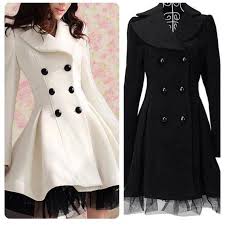 Lace Dress Lace Ruffles White Dress Long Black Cute Beautiful Pretty Girl Girly Fashion Buttons Winter Coat Peacoat Inst Fashion Fashion Buttons Dressy Outfits