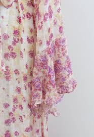 Crochet the water's edge kimono with this free intermediate level pattern. Ditsy Floral Kimono Sleeves Semi Sheer Hi Lo Dress Retro Indie And Unique Fashion