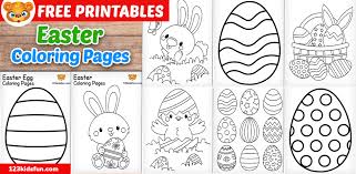 Creating colorful easter eggs for spring celebrations is easy to do with food coloring and supplies you already have in your pantry. Free Easter Coloring Pages For Kids 123 Kids Fun Apps