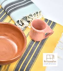 Serviette Artisanat Napkin Craft Textile Fouta Jete Tunuisia Bowl Tableware Mixing Bowl