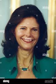 QUEEN SILVIA OF SWEDEN indoor portrait Stock Photo