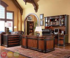 Details About Double Pedestal Executive Office Desk Two Tone Wood New Home Office Setup Home Office Design Home Office Furniture