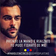 100mila Parole In Circolo In 2 Mesi Marco Mengoni E Doppio Platino Citazioni Di Canzoni Citazioni Testi Di Canzoni Parole