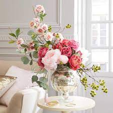 Decorative peony flower stem brings an everlasting greenery touch to your decor. Pin By Sofia On Home Office Ideas Peony Arrangement Spring Floral Arrangements Flower Arrangements