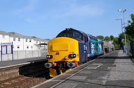 It serves the hm naval base dockyard at devonport, being closest to hms drake. 37423 Working Flask Train Keyham Station Thurs 15th May 2014 Rail Traction Photos By Richard Smith