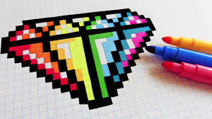 Le pixel art pik.sɛl.aʁ(t), aussi appelé art du pixel ou art des pixels aʁ.dy/de.pik.sɛl au québec, désigne une composition numérique qui utilise une définition d'écran basse et un nombre de couleurs limité (même si cette double limitation n'est rigoureuse qu'historiquement parlant). Comment Faire Une Pixel Art Un Diamant Youtube