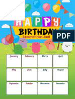 Carta organisasi kelas by lenny mangai 3576 views. Carta Selamat Hari Jadi