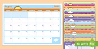 Kalender islam (hijriyah) tahun 2019 m. 2019 2020 Kalender Zum Selbstgestalten Teacher Made