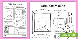 Pentru o firma cu 5 angajati, fisele individuale de instructaj (psi) pot fi intocmite de. Totul Despre Mine FiÈÄ De Lucru Teacher Made