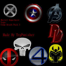 1440x900 super heros hd desktop wallpapers high quality hd wallpapers. Marvel Superhero Logo Gimp Brush Pack1 By Trgpunisher On Deviantart