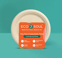 9 Inch Round Compostable Plates