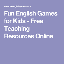 Fun English Games For Kids Free Teaching Resources Online Free Games For Kids Writing Games For Kids Fun English Games