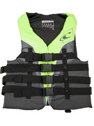 Oneill Mens Superlite Uscg Life Vest Xxxl Lime Graphite Smoke White 4723