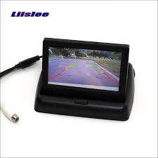 for toyota verso foldable car hd tft lcd monitor screen display 4 3 inch ntsc pal color tv security syste car hd ford focus sedan volkswagen t5 transporter