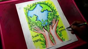 How To Draw Save Trees Save Earth Poster Drawing For Kids Edeser Pulamer Here you will find posters, slogans, quotes and memes for saving trees. how to draw save trees save earth