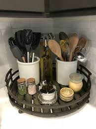 countertop organization farmhouse