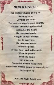 Never Give Up Dalai Lama 5 Prayer Quotes Encouragement Quotes Words Of Wisdom Quotes