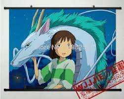 Free shipping on all u.s. Spirited Away Anime Fabric Wall Scroll Poster 32 X 24 Inches Home Decor Scroll Poster Wall Scrollhome Decor Aliexpress