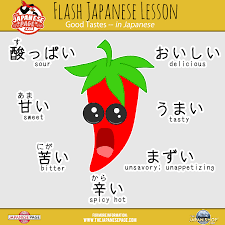 Here S How To Say A Few Taste Related Words In Japanese Check Out The Full Lesson Page Totally Free Of Course Wit Learn Japanese Japanese Japanese Phrases