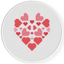 Free cross stitch patterns hearts. Charts Club Members Only Full Of Hearts Cross Stitch Pattern Daily Cross Stitch