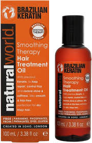 Free standard delivery order and collect. Natural World Brazilian Keratin Oil Smoothing Therapy Hair Treatment 100 Ml