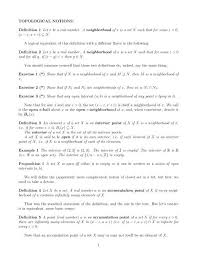 Uncountable) by the natural number 1, 2, 3, 4, ………… n, for any natural number n is called a infinite. Definition 1 Let X Be A Real Number A Neighborhood Of X Is A Set N