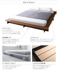 無駄がなく美しい シンプルモダンデザインフロアローステージベッド シングル の詳細 フェリシアベッド ローベッド シンプルモダン ベッド