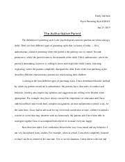 Common app essay about chess essay about village in tamil language case study on a person with obsessive compulsive disorder sample essay writing examples pdf. Parenting Style Essay Final 2pdf Pdf Emily Adelson Psych Parenting Style Essay The Authoritative Parent The Definition Of Parenting Style Is The Course Hero