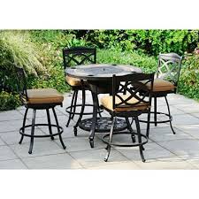399 00 Heirloom Bay 5 Piece Bar Cooler Patio Dining Set With Hand Laid Natural Slate Tiles And Copper Backyard Spaces Outdoor Furniture Sets Outdoor Patio Furniture