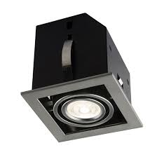 Recessed lighting fixtures gimbal definition fillmore. Bazz Cube Recessed Light 7w Led Brushed Steel Cl311ab Rona Recessed Lighting Kits Led Recessed Lighting Recessed Lighting