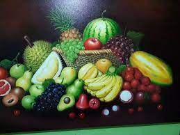 Download lukisan gambar buah buahan for desktop or mobile device. Lukisan Buah Buahan Ukuran 135cm X 85cm Dekorasi Hiasan Dinding Perlengkapan Rumah Lazada Indonesia