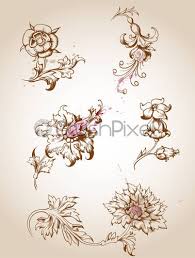 Discover collection of 19 photos and gallery about victorian design elements at foxshakedowndish.com. Victorian Floral Design Elements Stock Vector Crushpixel