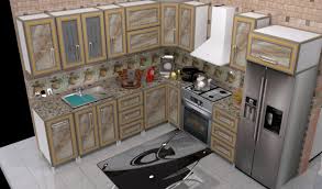 تصميم مطابخ 3d ثلاثي الابعاد قبل بنائه من المتخصيصن خمسات