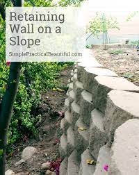 Diy Retaining Wall On A Slope Landscaping Retaining Walls Landscaping On A Hill Sloped Garden