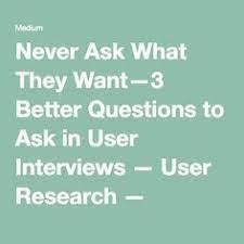 What are the best questions to ask a psychic? Never Ask What They Want 3 Better Questions To Ask In User Interviews Fun Questions To Ask Interesting Questions User Experience Design