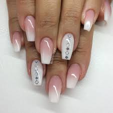 French Ombre Med Silverdetaljer With Images Fioletowe