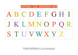 Letter Chart A Z Pdf Uppercase Capital Alphabet Abc Chart