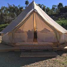 Dream House Diameter 4m Outdoor Luxury Cotton Canvas Family Camping Bell Tents With Stove Hole Canvas Bell Tent Tent Glamping Tent