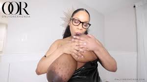 Rhonda sucking her nipples